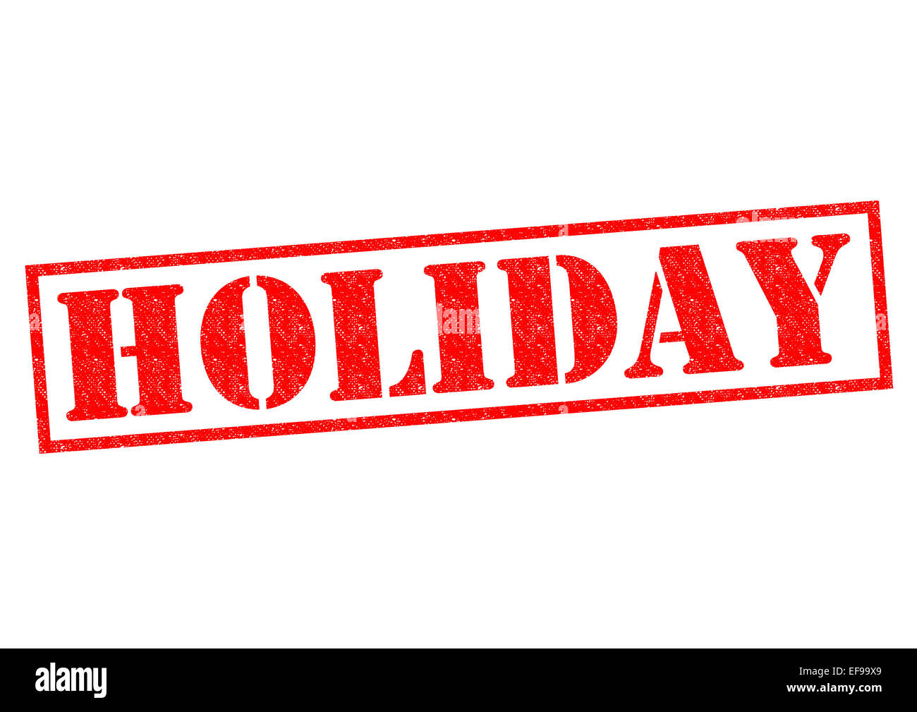 HOLIDAY red Rubber Stamp over a white background Stock Photo - Alamy