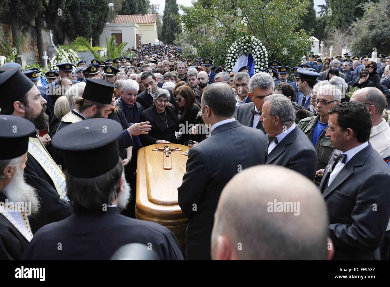 Greek orthodox funeral coffin in hi-res stock photography and images ...