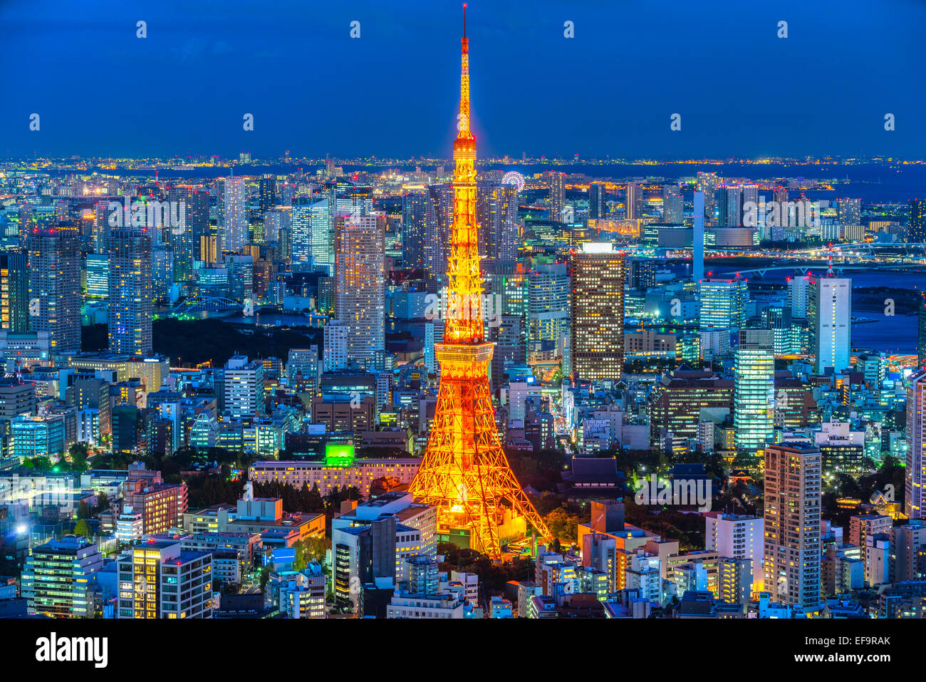 View of Tokyo Skyline Tokyo, Japan. Stock Photo