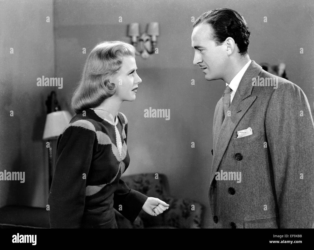 GINGER ROGERS, DAVID NIVEN, BACHELOR MOTHER, 1939 Stock Photo Alamy