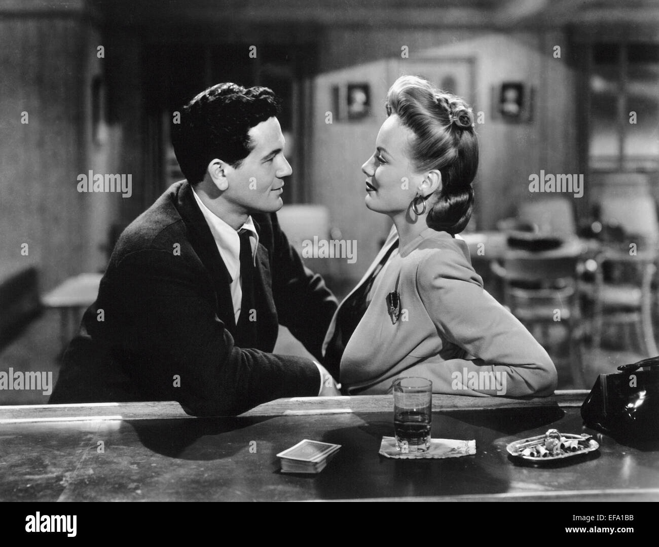 JOHN GARFIELD, ELEANOR PARKER, BETWEEN TWO WORLDS, 1944 Stock Photo - Alamy