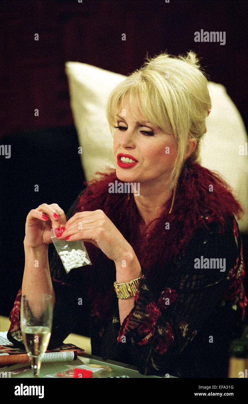 Joanna Lumley As Patsy Television Programme Tv Series Absolutely Fabulous High Resolution Stock