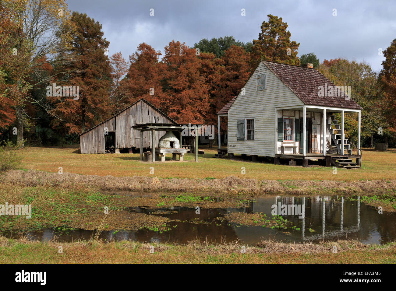Arcadian House, Rural Life Museum, Baton Rouge, Louisiana, USA Stock Photo