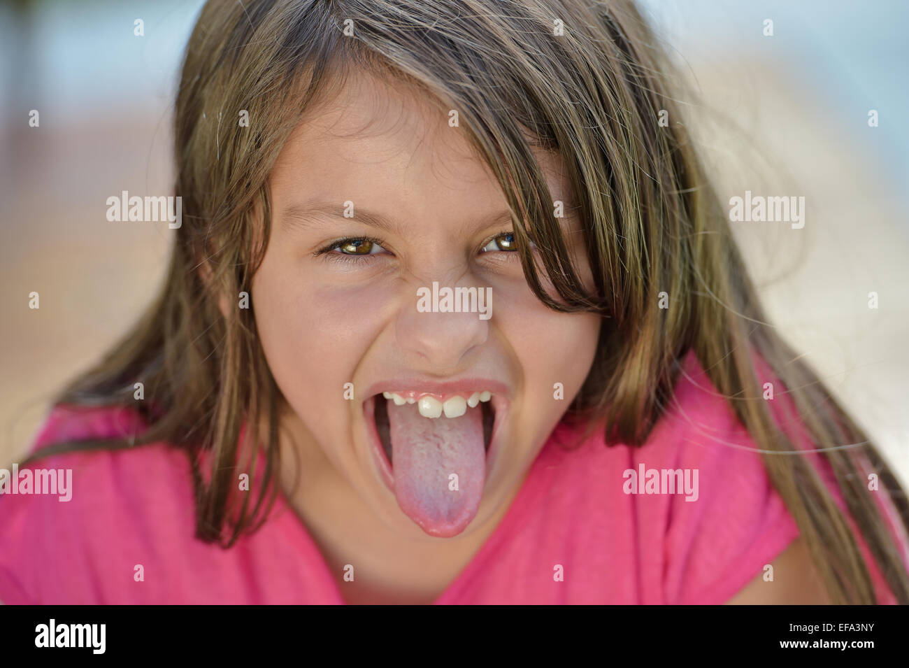 Preteen faces tongue Preteen girl tongue hi-res stock photography and images - Alamy