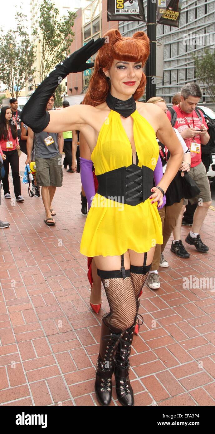 San Diego Comic-Con International - Day 4 - Celebrity Sightings  Featuring: Adrianne Curry Where: San Diego, California, United States When: 27 Jul 2014 Stock Photo