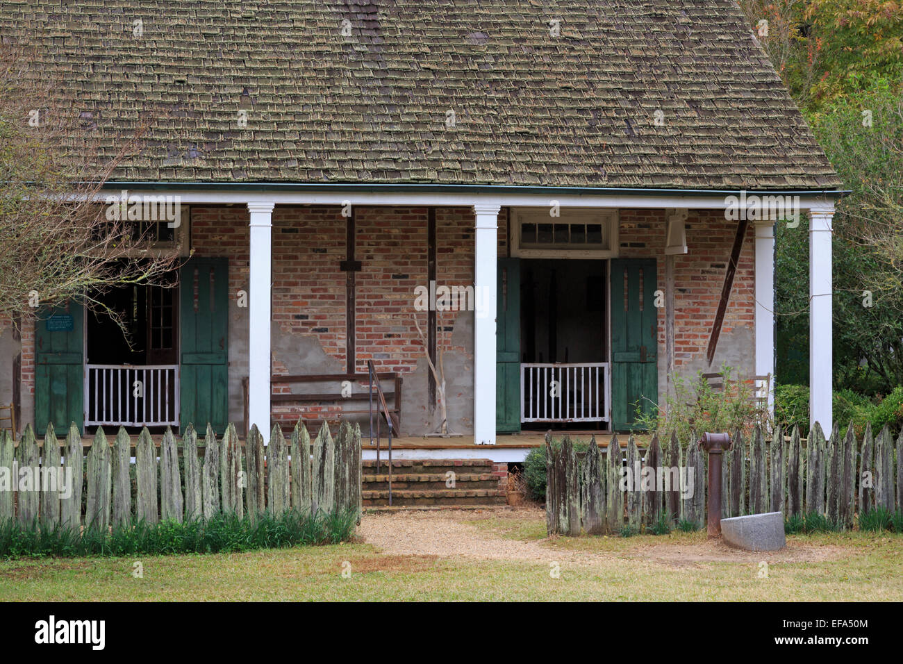 Overseer's House, Rural Life Museum, Baton Rouge, Louisiana, USA Stock