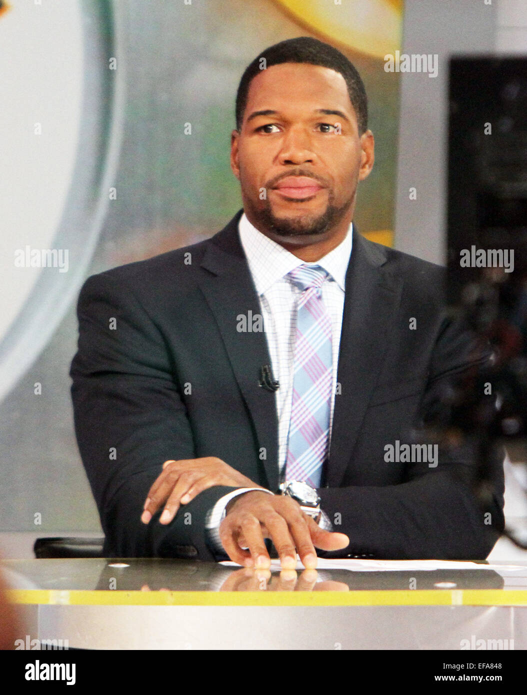 Celebrities on ABC's 'Good Morning America' Featuring Michael Strahan