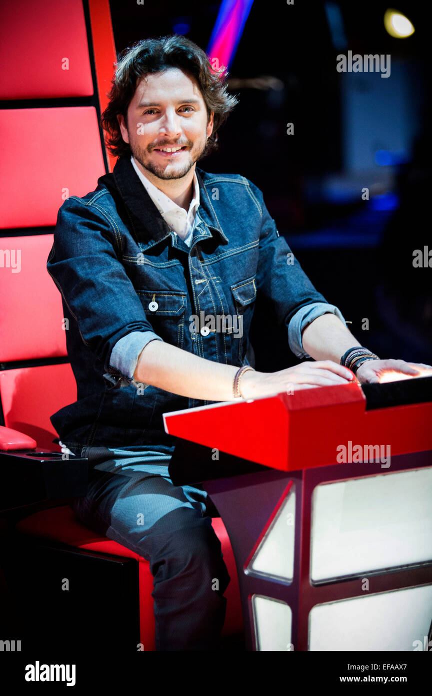Manuel Carrasco during a Photocall for the telecinco Casting Show 'La Voz Kids' at the Picasso Studios in Madrid, Spain. On January 29, 2015./picture alliance Stock Photo