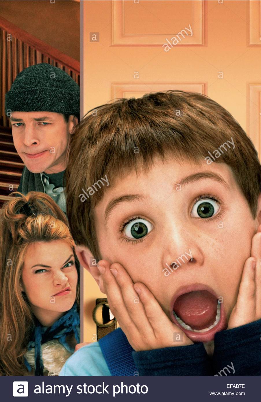 FRENCH STEWART, MISSI PYLE, MIKE WEINBERG, HOME ALONE 4, 2002 Stock