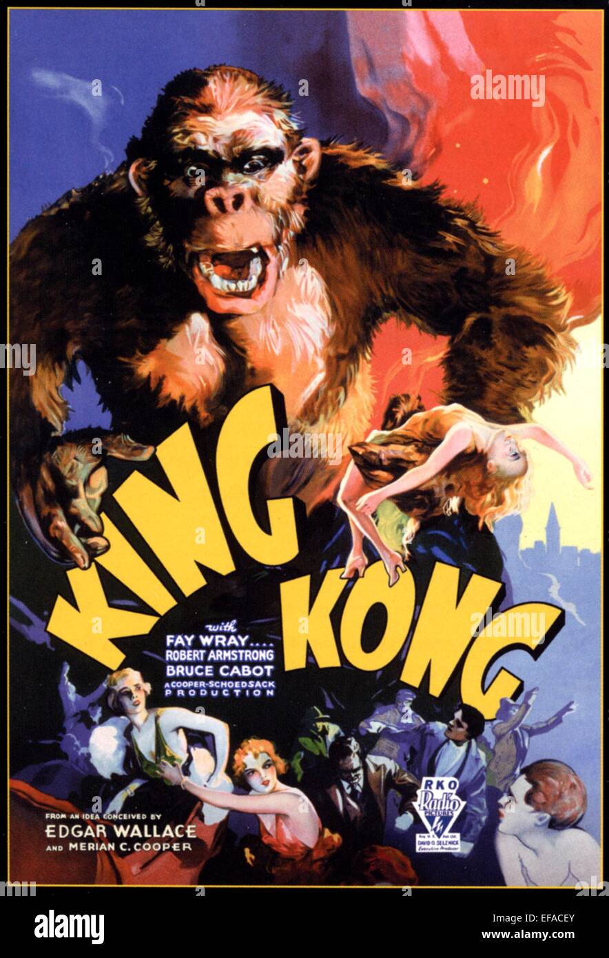 FILM POSTER KING KONG (1933) Stock Photo