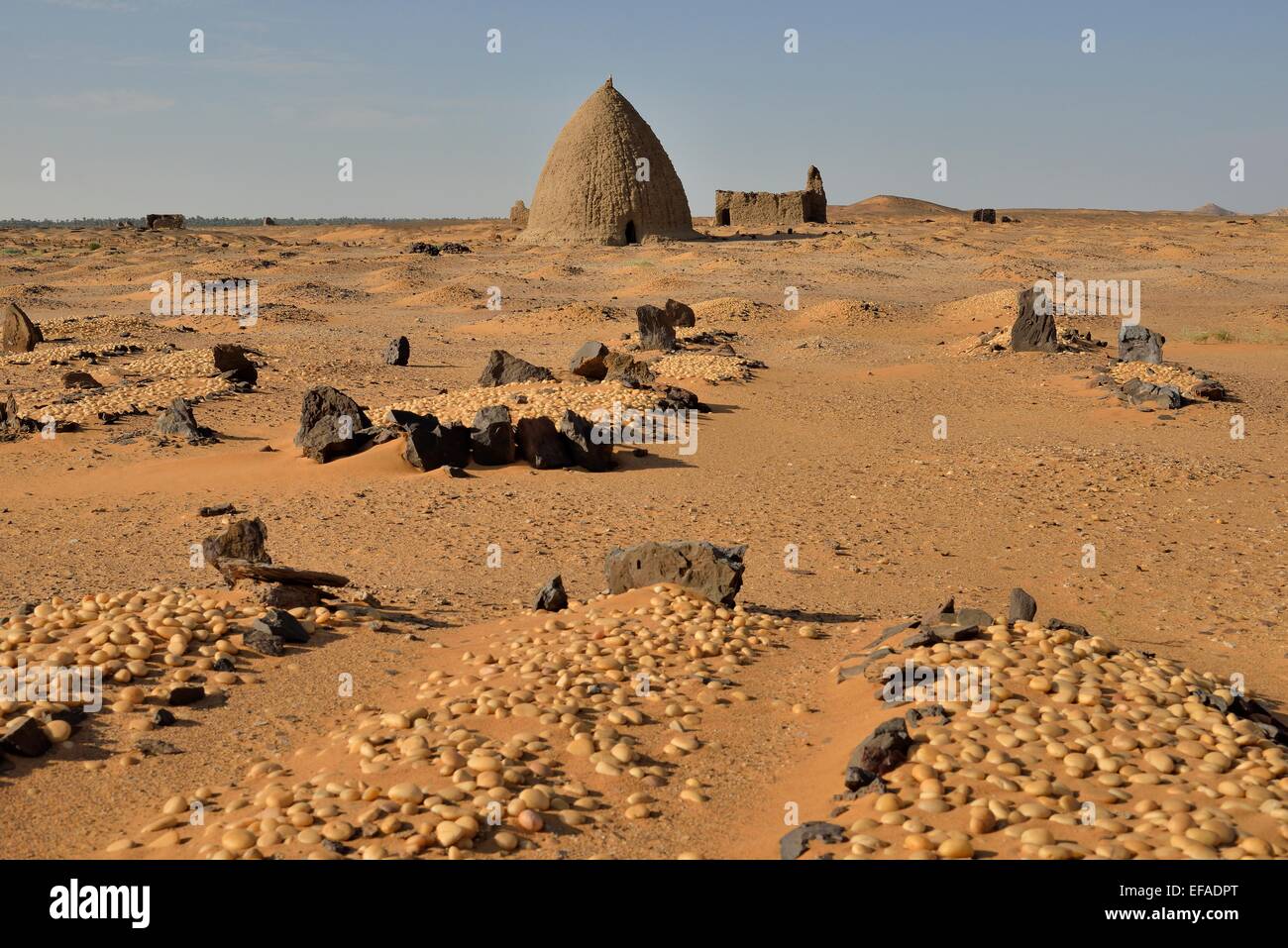 Domed mausoleum, called Qubba, Old Dongola, Northern, Nubia, Sudan Stock Photo