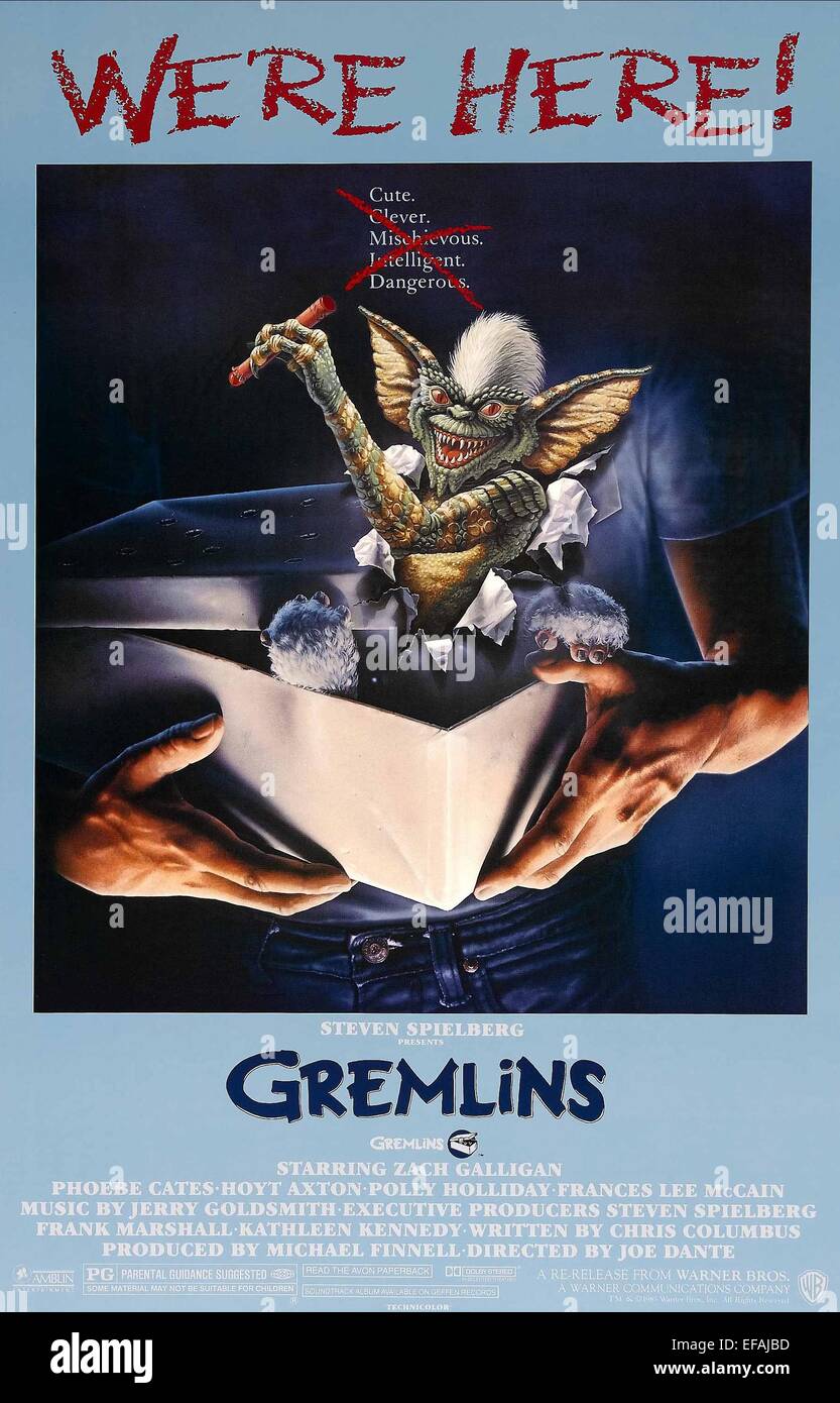 Movie Poster Gremlins 1984 Stock Photo 78295265 Alamy