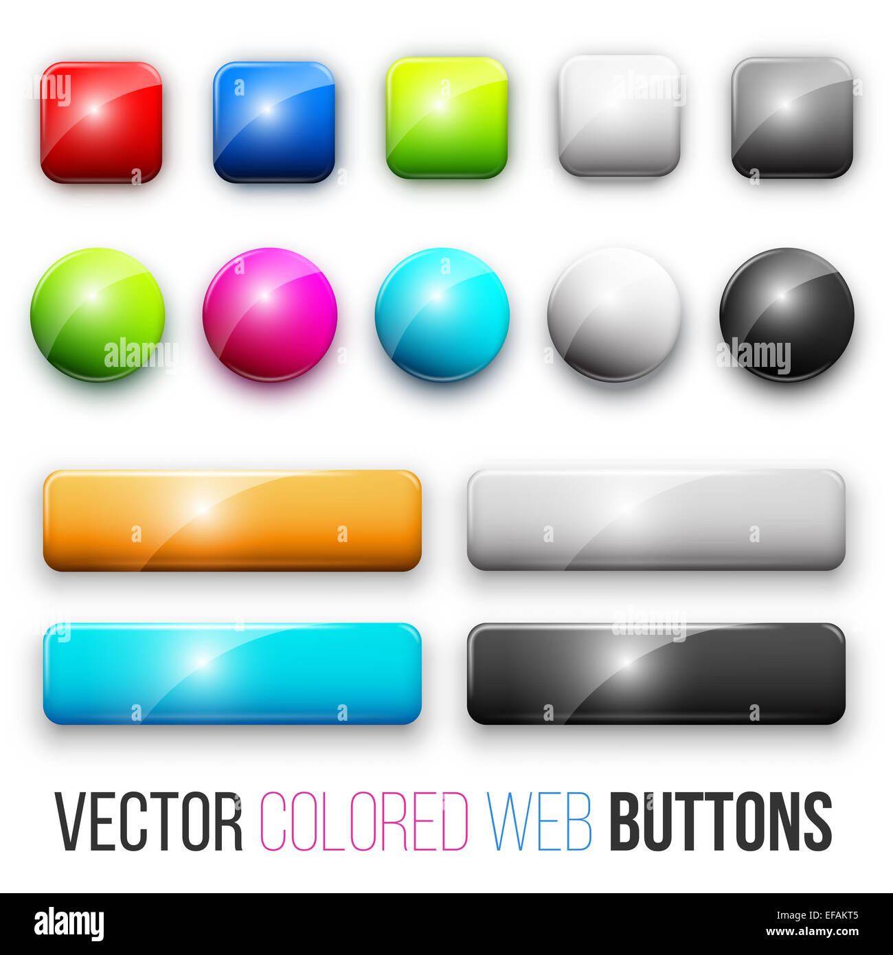 web buttons Stock Photo