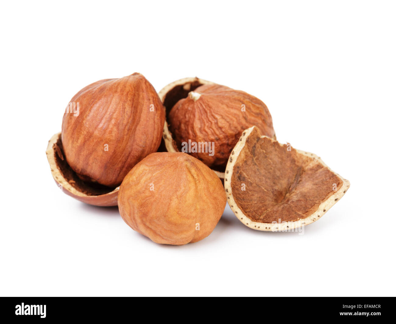 organic peeled hazelnuts isolated Stock Photo Alamy