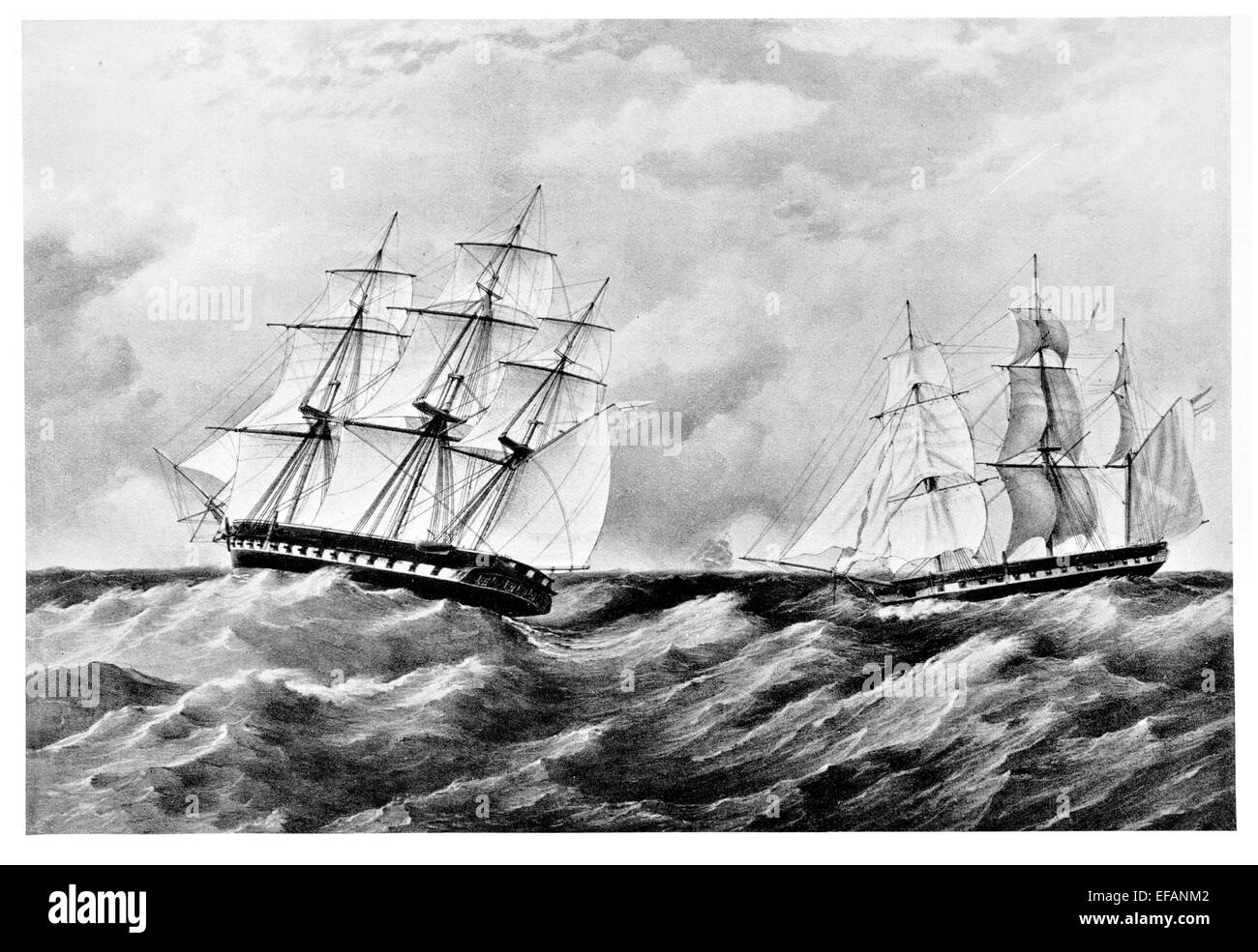 H.M. SS. Phaeton 50 gun frigate Broken up 1875 1848 Arethusa 50 gun 1849 Both given engines latter. Arethusa served Crimea Stock Photo