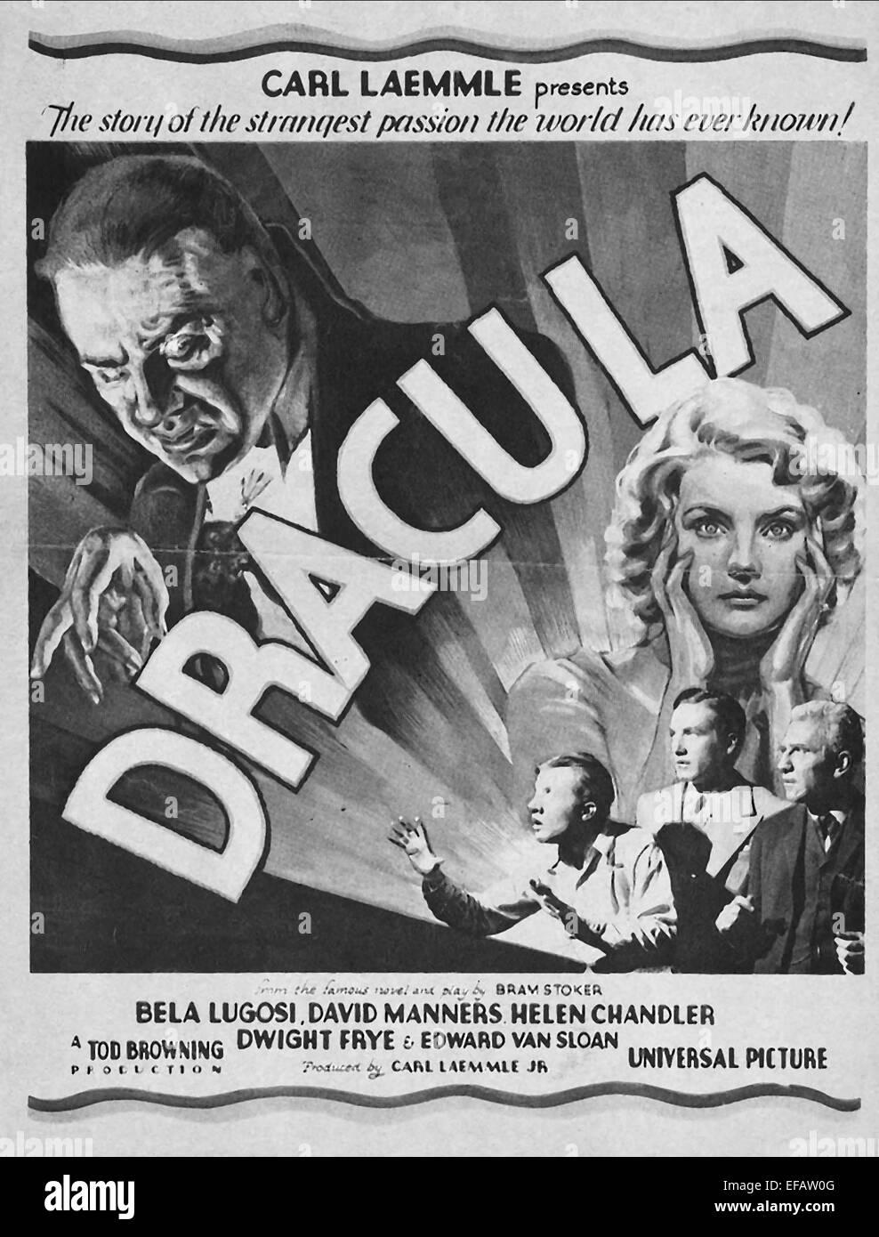 MOVIE POSTER DRACULA (1931) Stock Photo