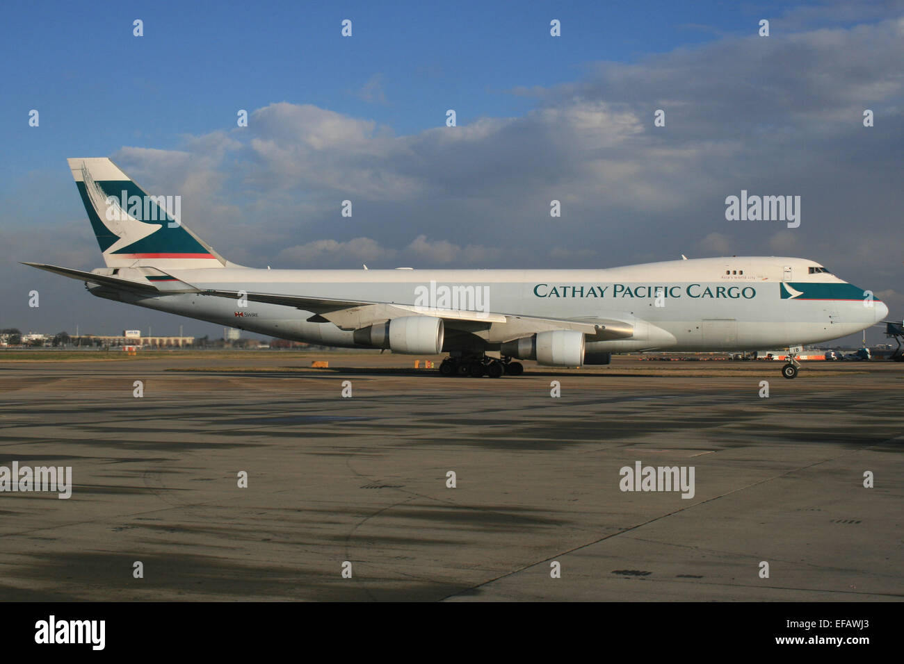 CATHAY PACIFIC CARGO BOEING 747 Stock Photo