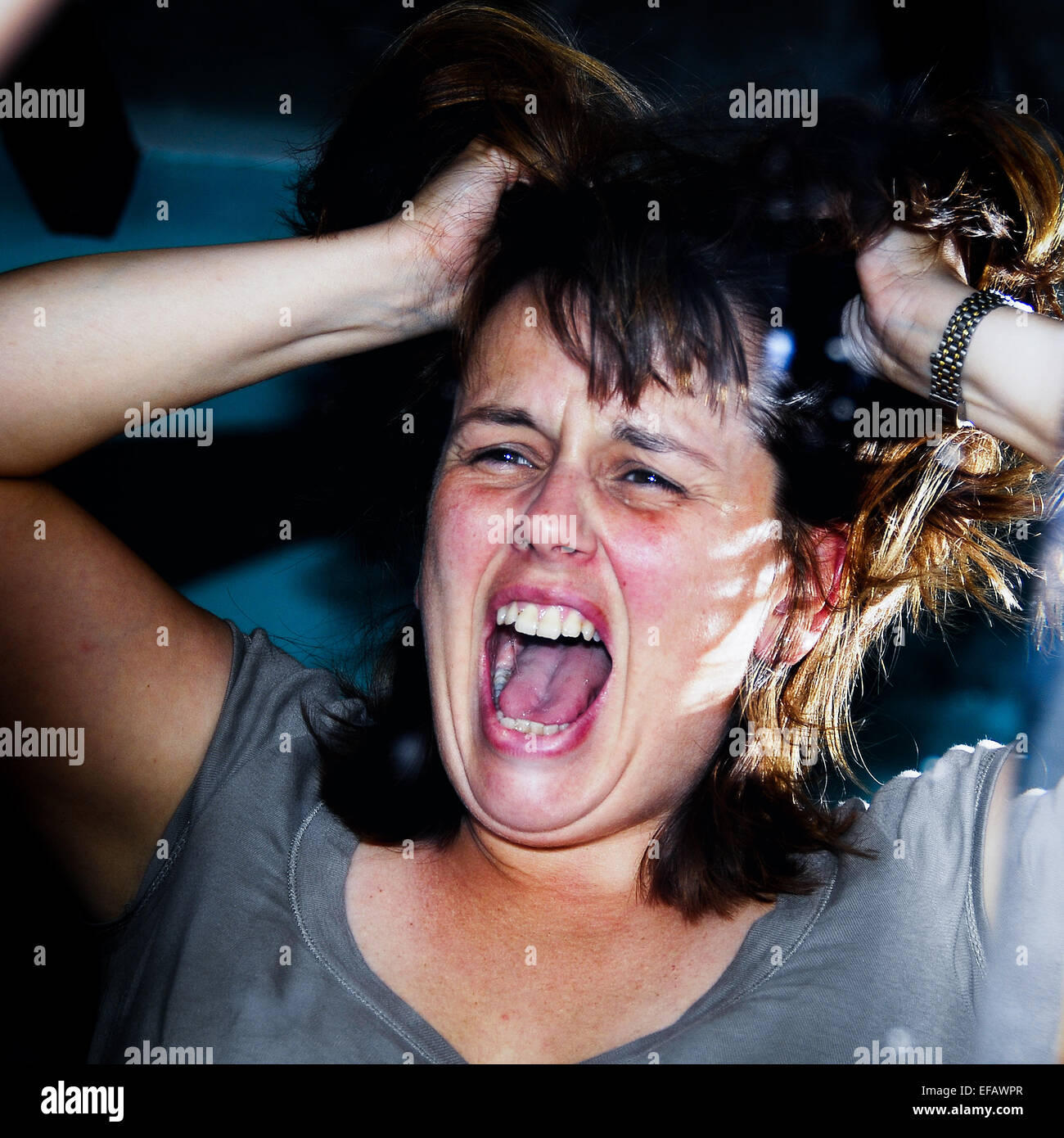 Bad hair day Stock Photo