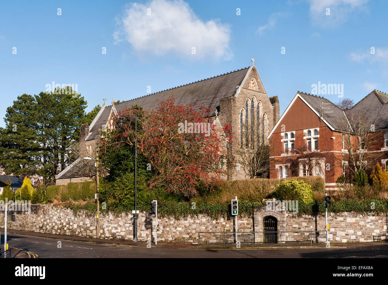 The catholic St Mary's Church, Merthyr Tydfil, Wales, UK Stock Photo