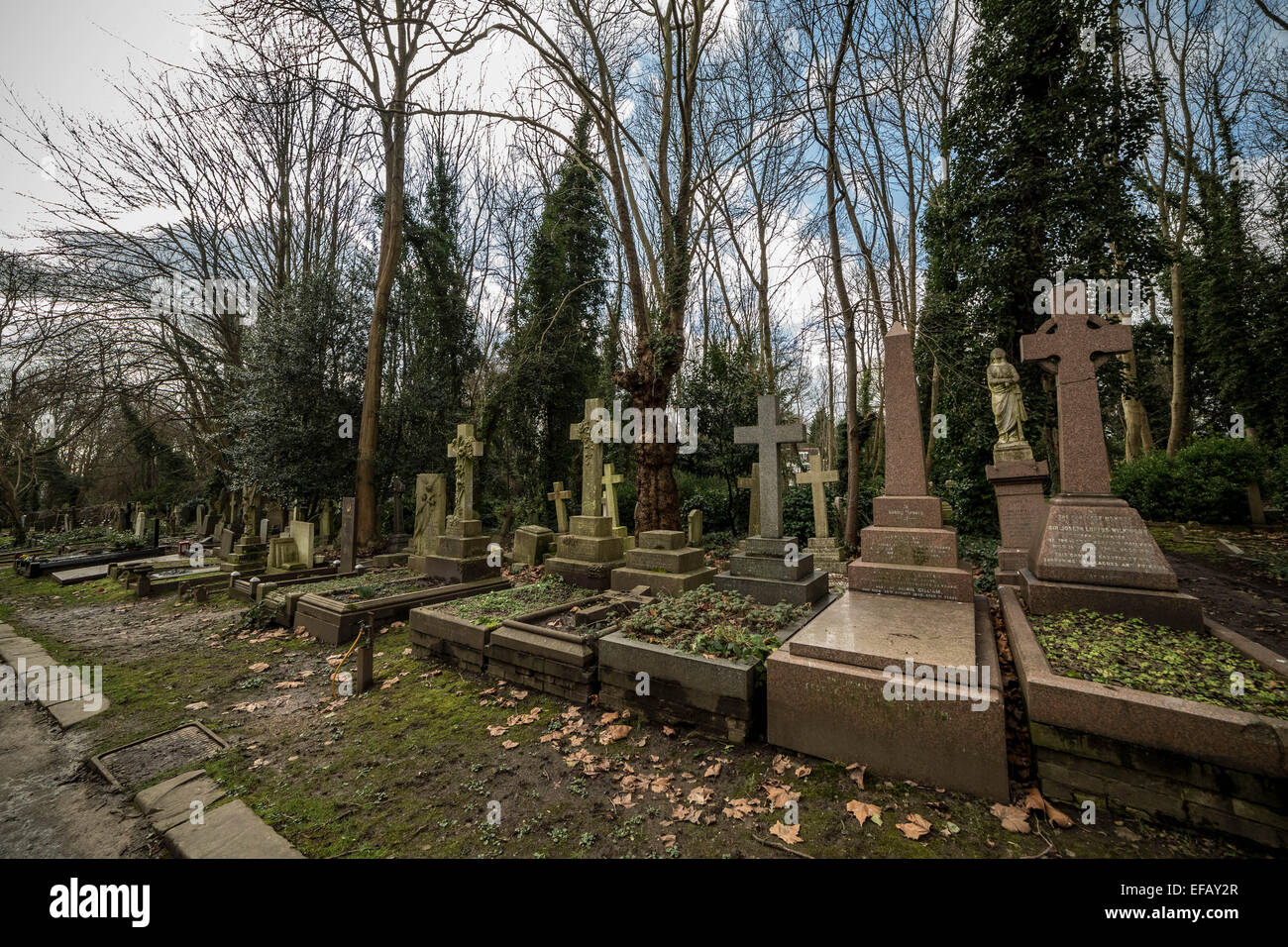 Highgate Cemetery (east) in North London, UK Stock Photo Alamy