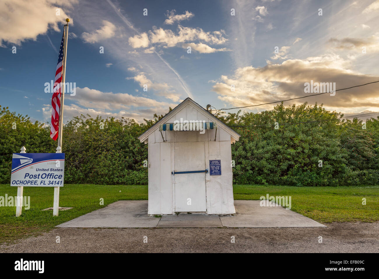 Smallest Post Office in the United States Stock Photo