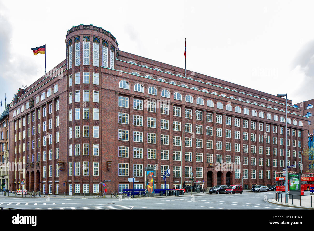 The Ministry of Finance building of the Free and Hanseatic City of Hamburg, a former financial deputation Stock Photo