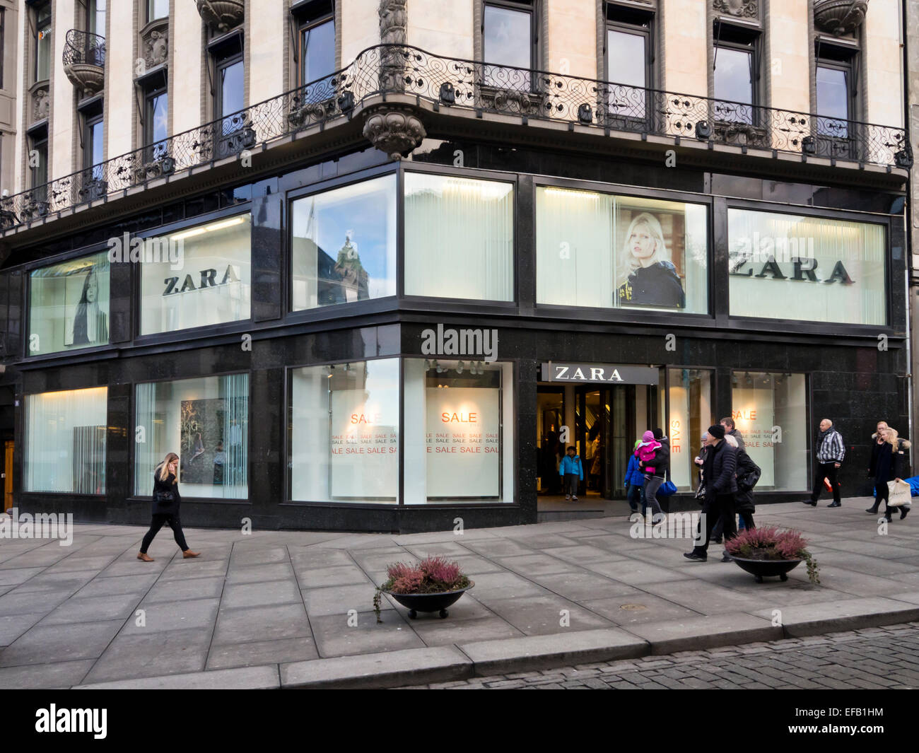 Zara fashion brand shop centrally placed in Karl Johans gate Oslo Norway  Stock Photo - Alamy