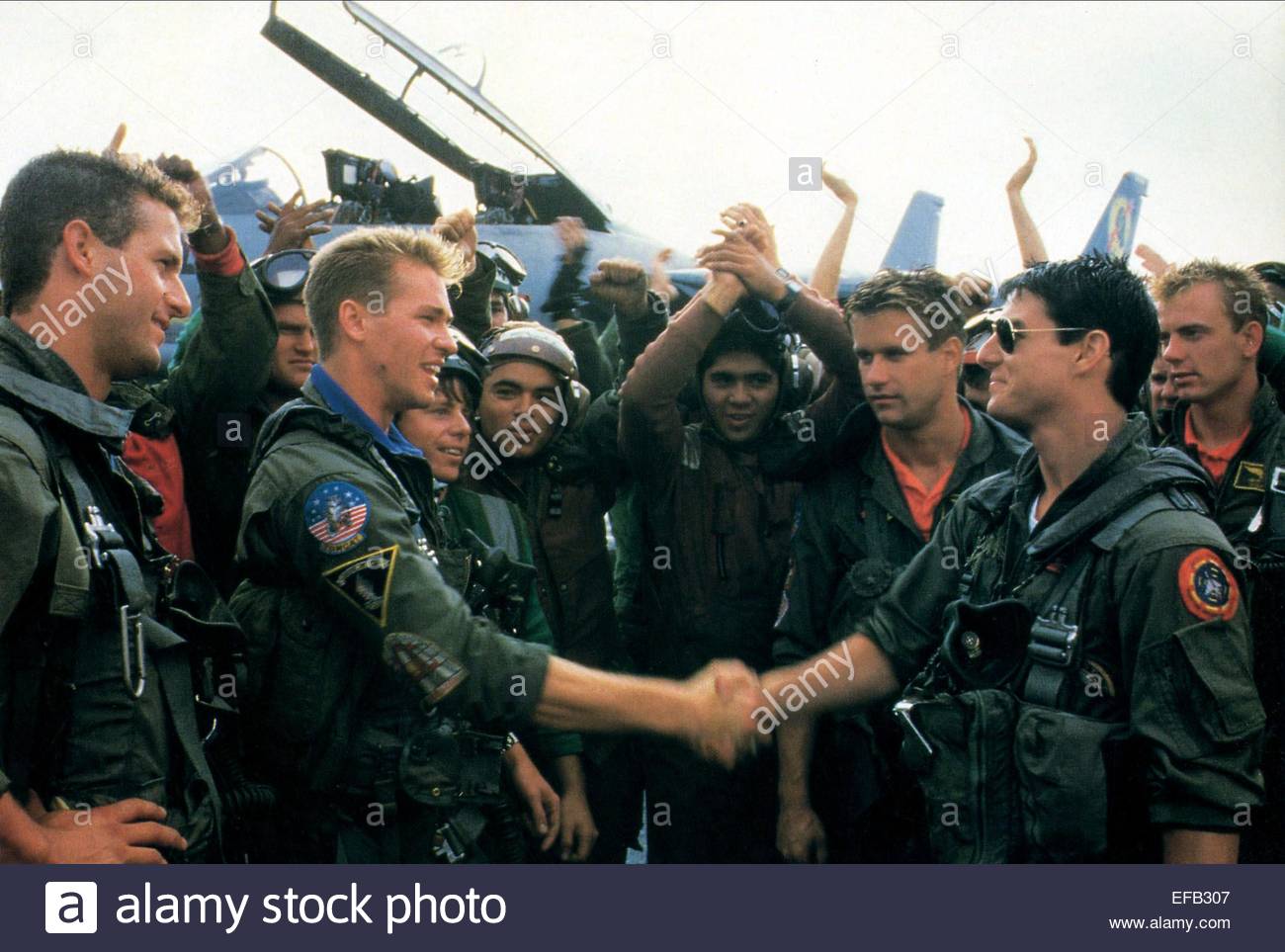 Val Kilmer Tom Cruise Top Gun 1986 Stock Photo Alamy