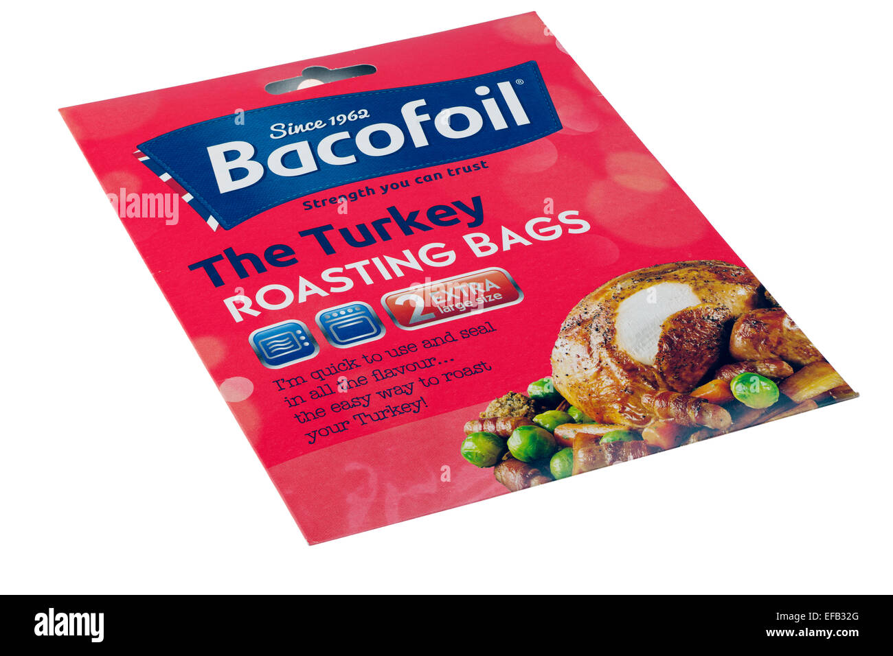 Pack of Bacofoil The Turkey roasting bags Stock Photo