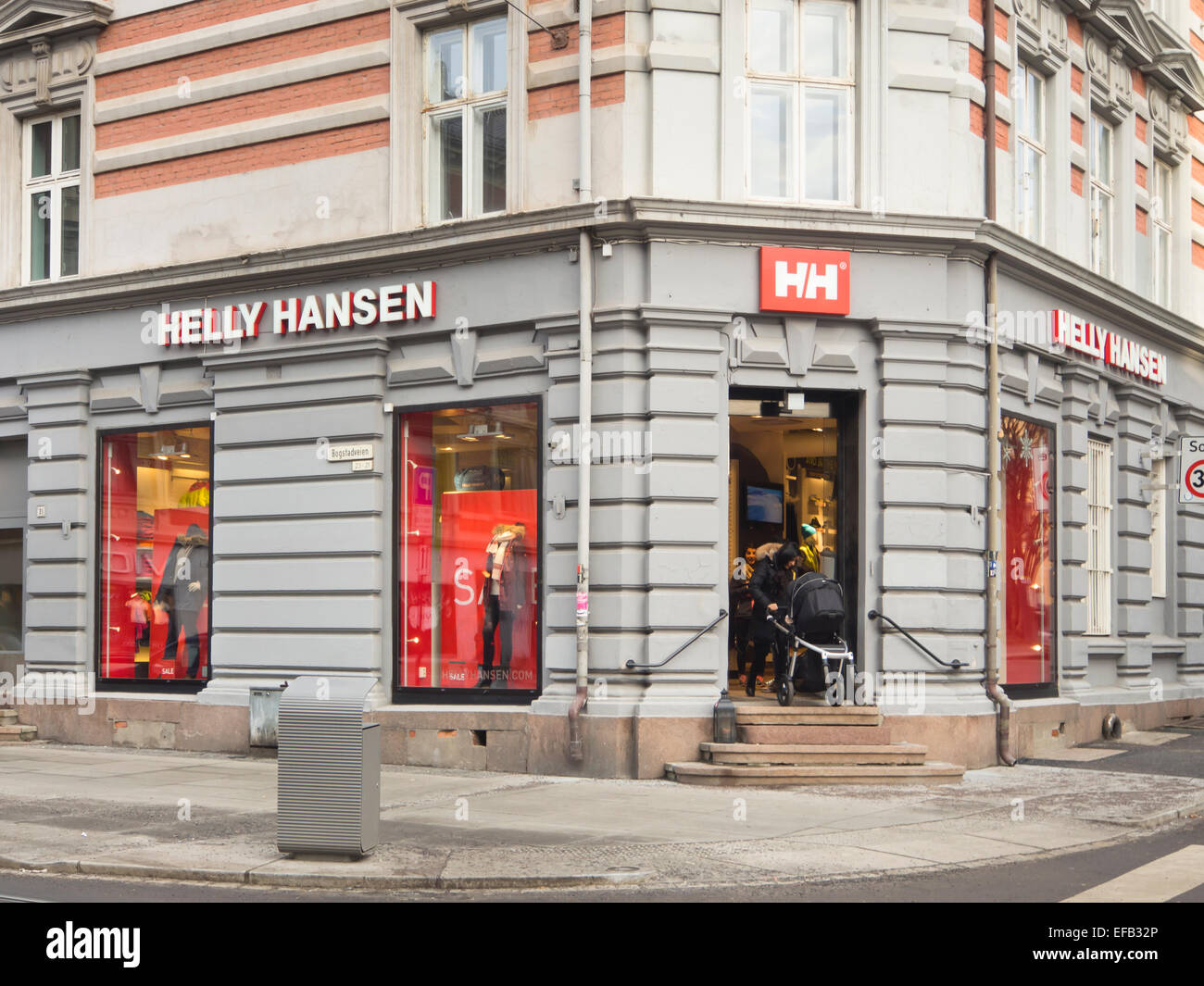 Helly Hansen, originally a Norwegian company now sells products Stock Photo  - Alamy