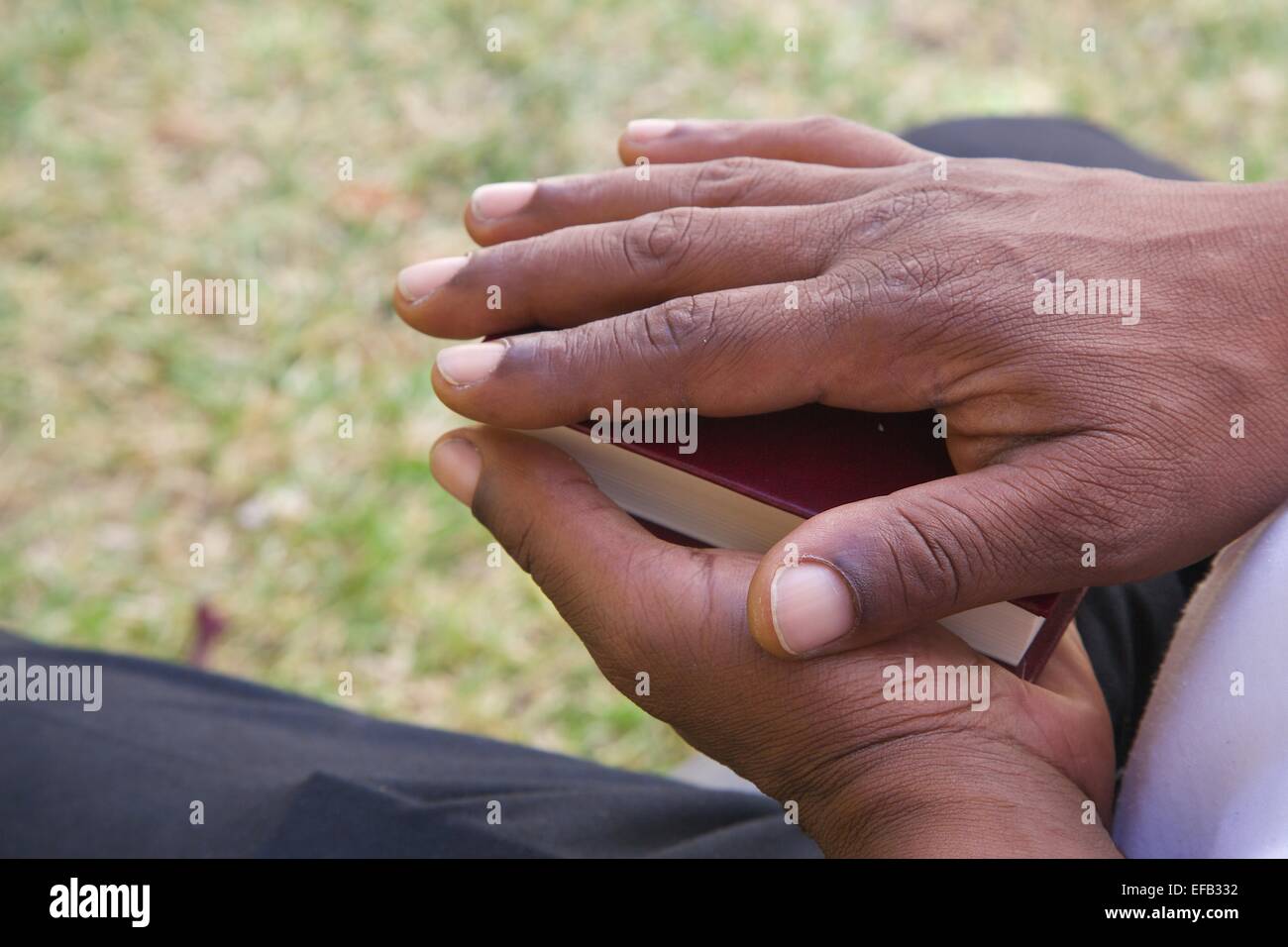 Muslim man praying hands black hi-res stock photography and images - Alamy