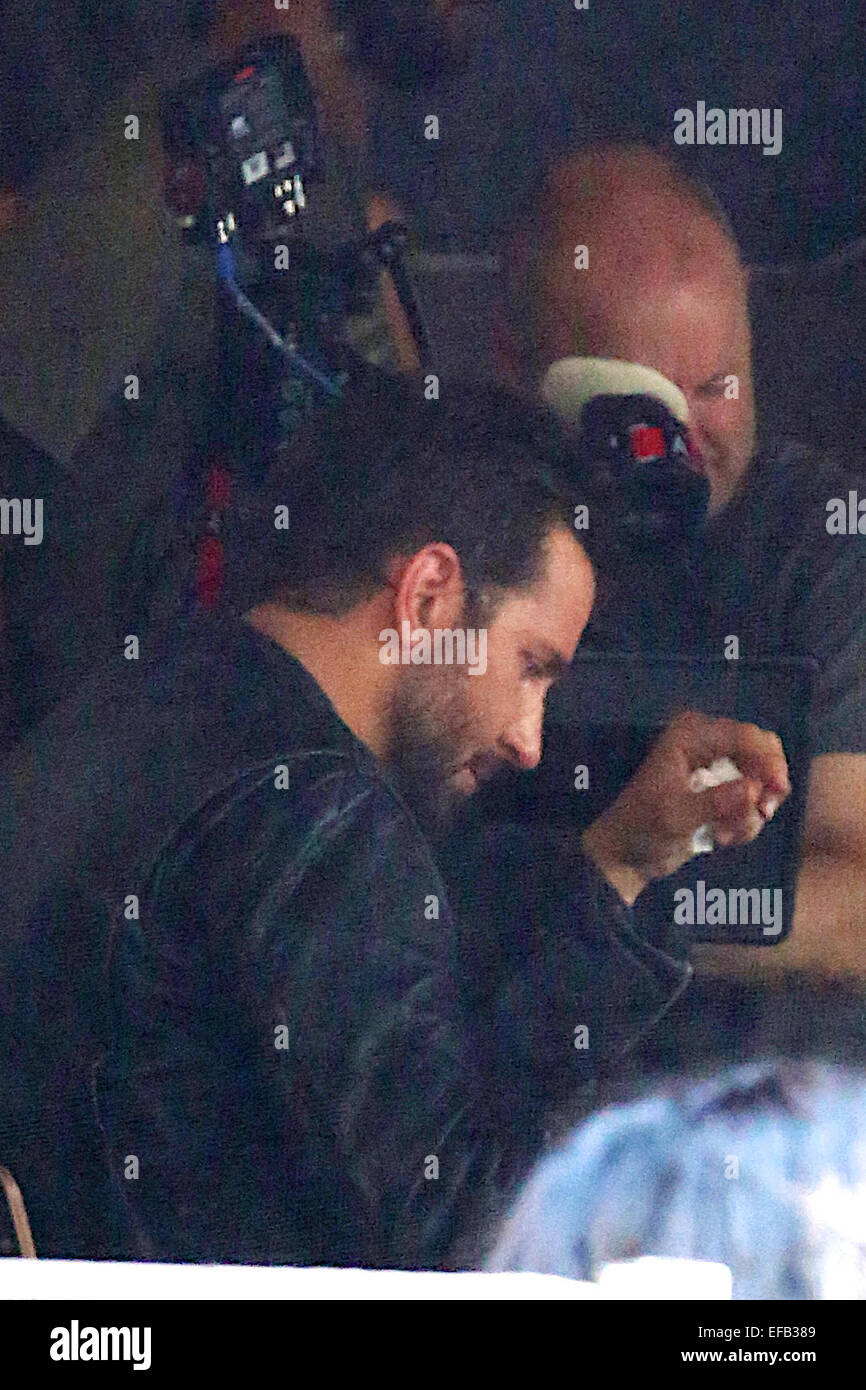 Bradley Cooper filming at Burger King Leicester Sq on the set of Adam