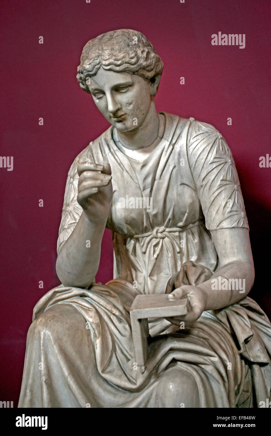 Calliope Muse of elegy 2nd century AD From the Villa of Cassius near