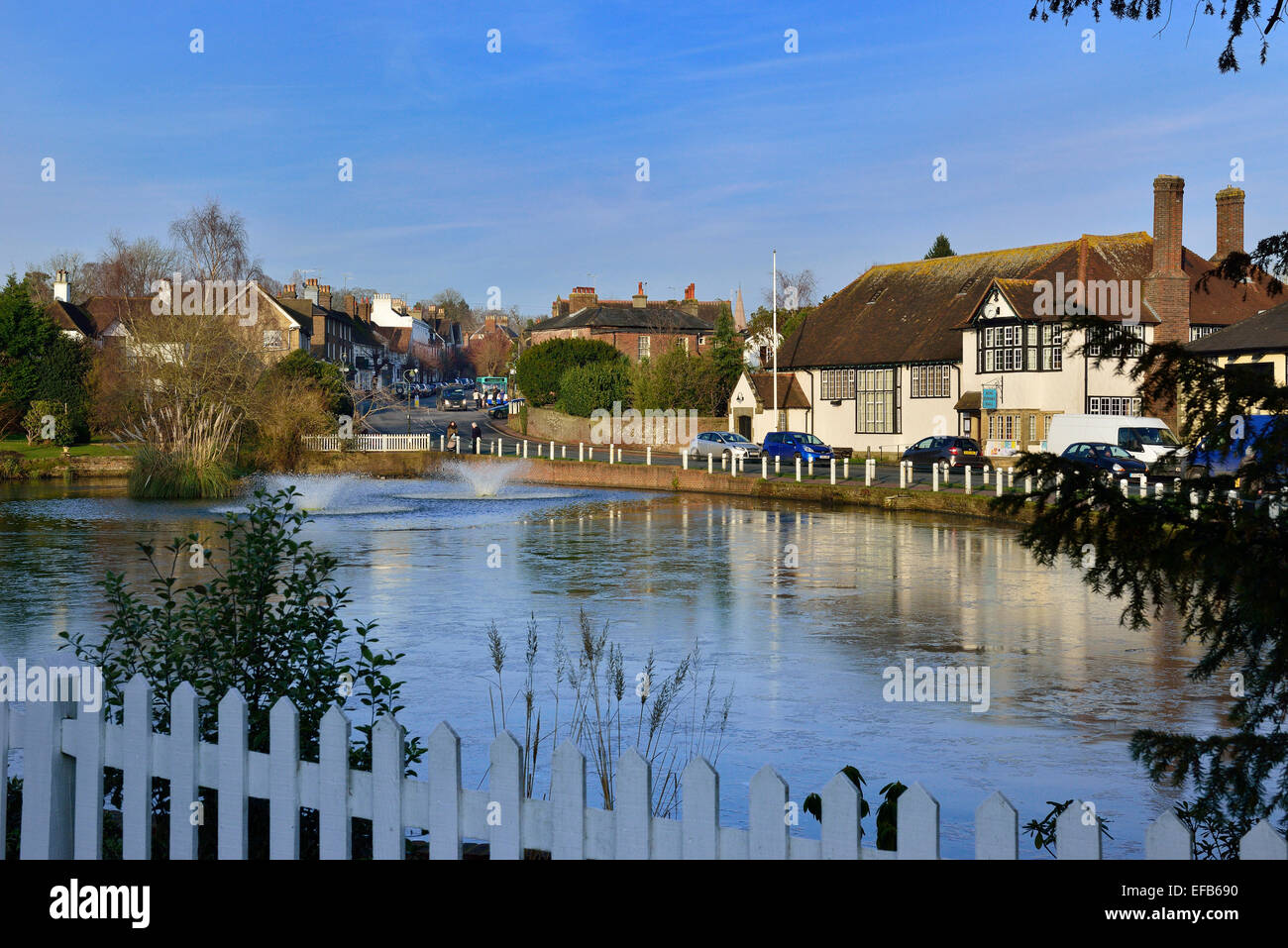 The village pond at Lindfield. West Sussex. UK Stock Photo Alamy
