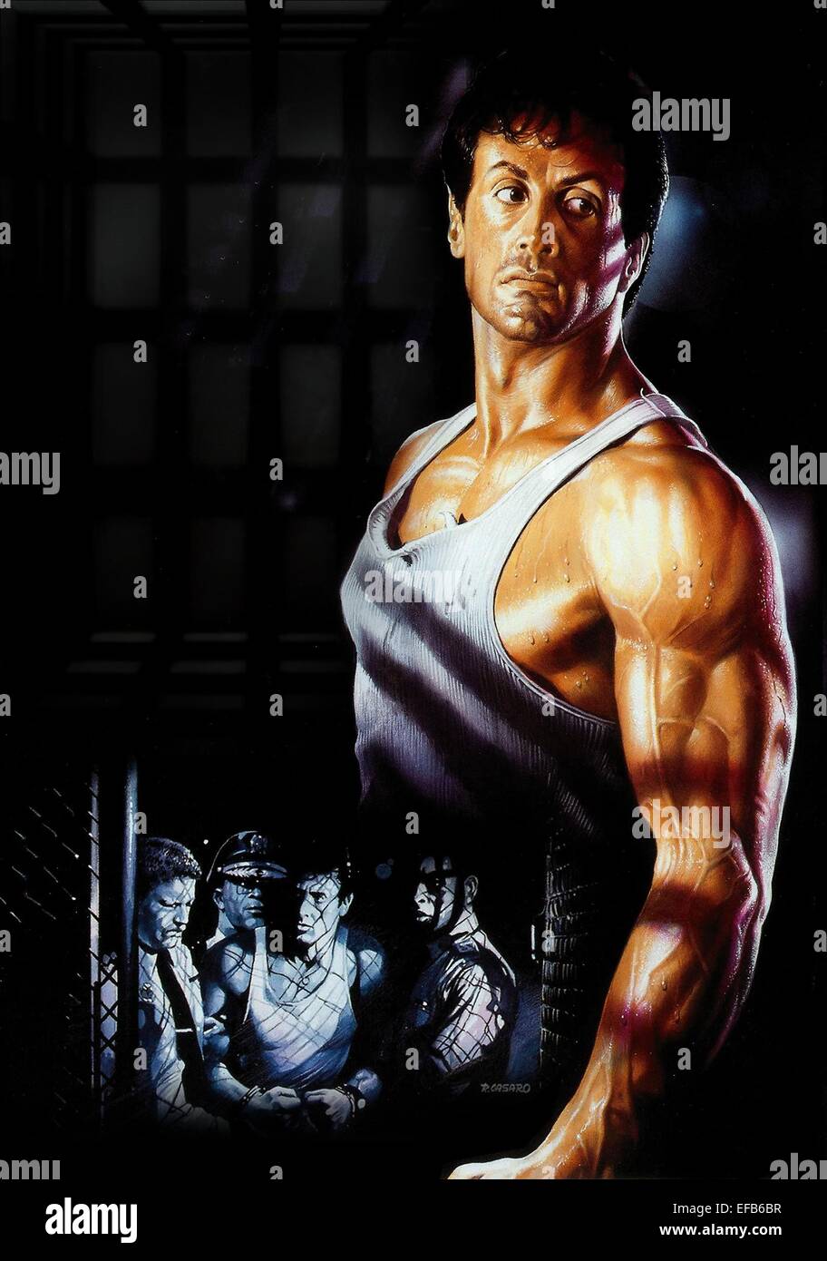 sylvester stallone lock up 1989 stock photo alamy