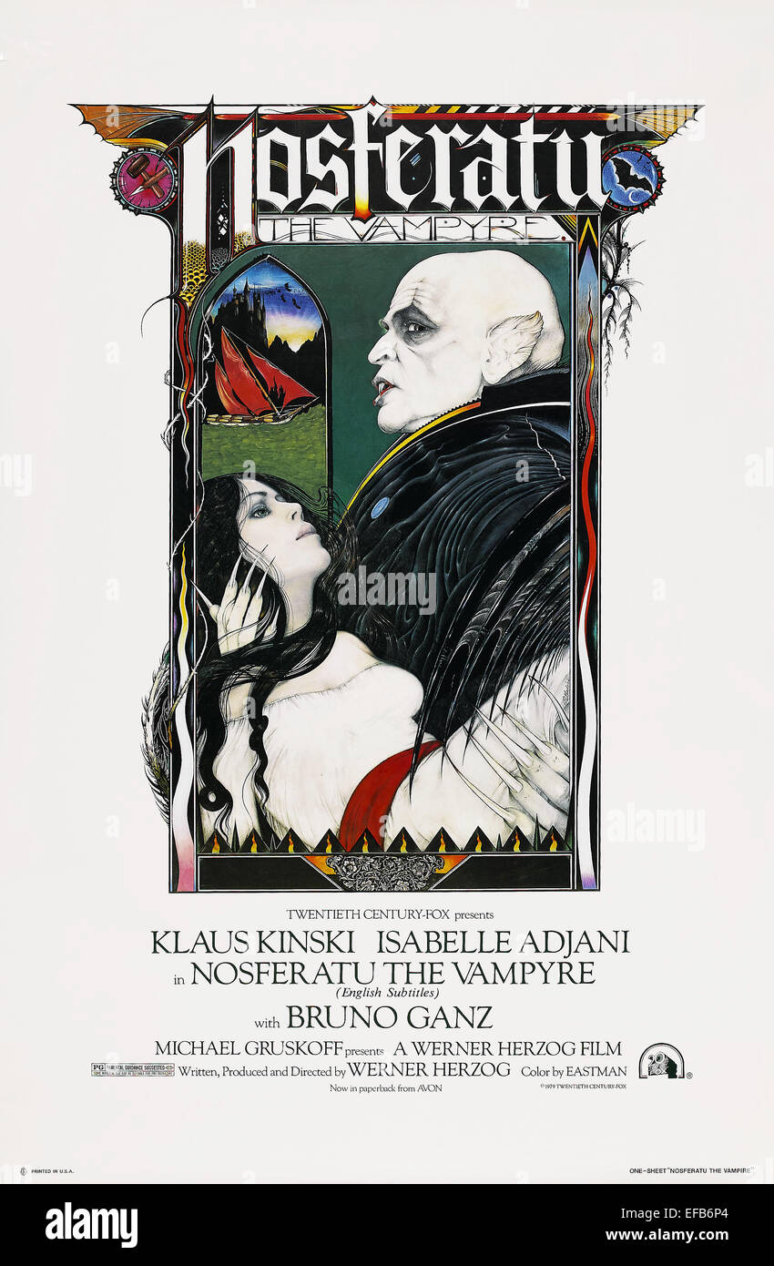 MOVIE POSTER NOSFERATU THE VAMPYRE (1979) Stock Photo