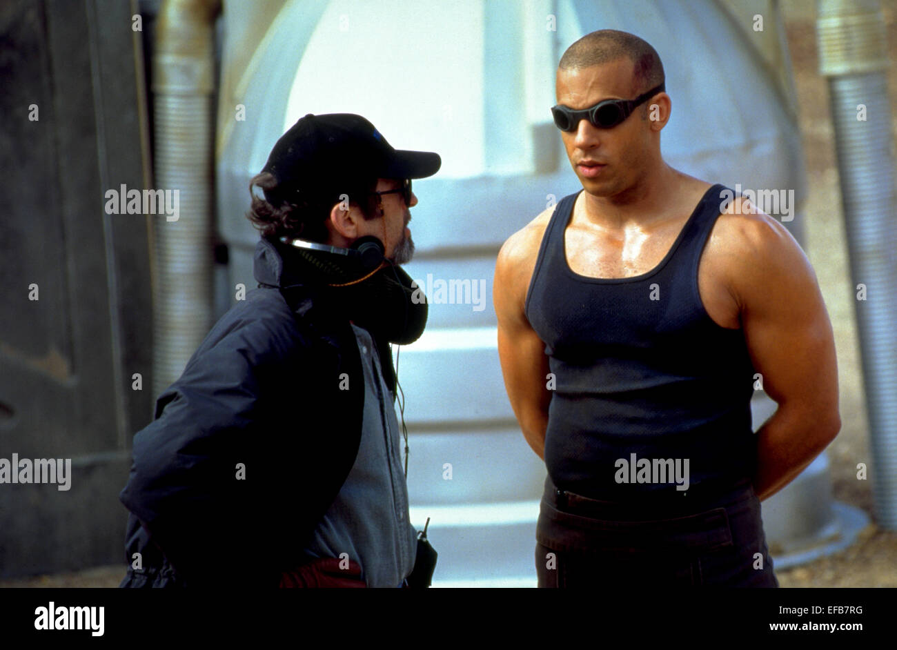 David Twohy Vin Diesel Pitch Black 2000 Stock Photo Alamy
