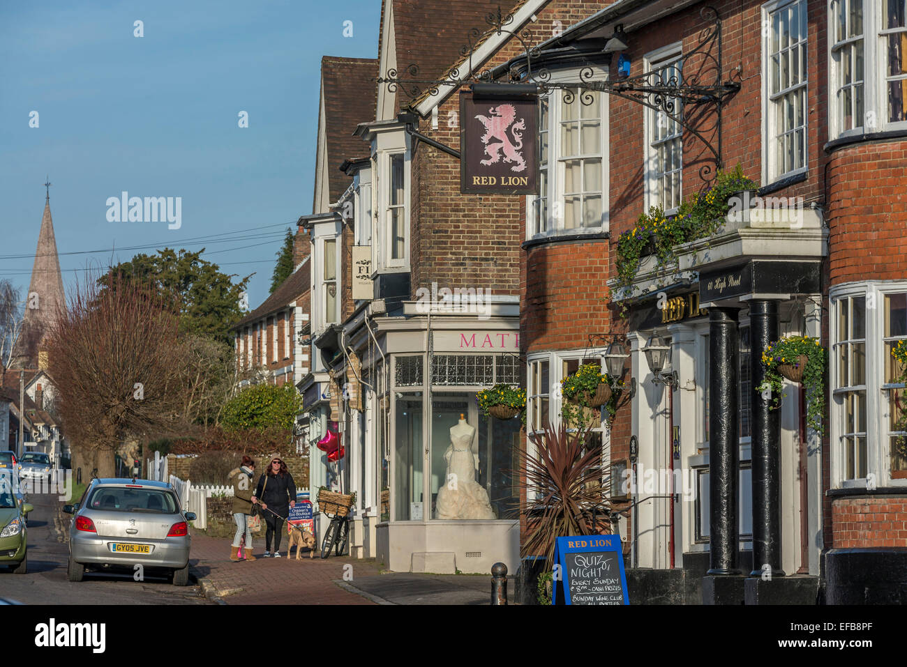 High Street. Lindfield village. West Sussex. UK Stock Photo