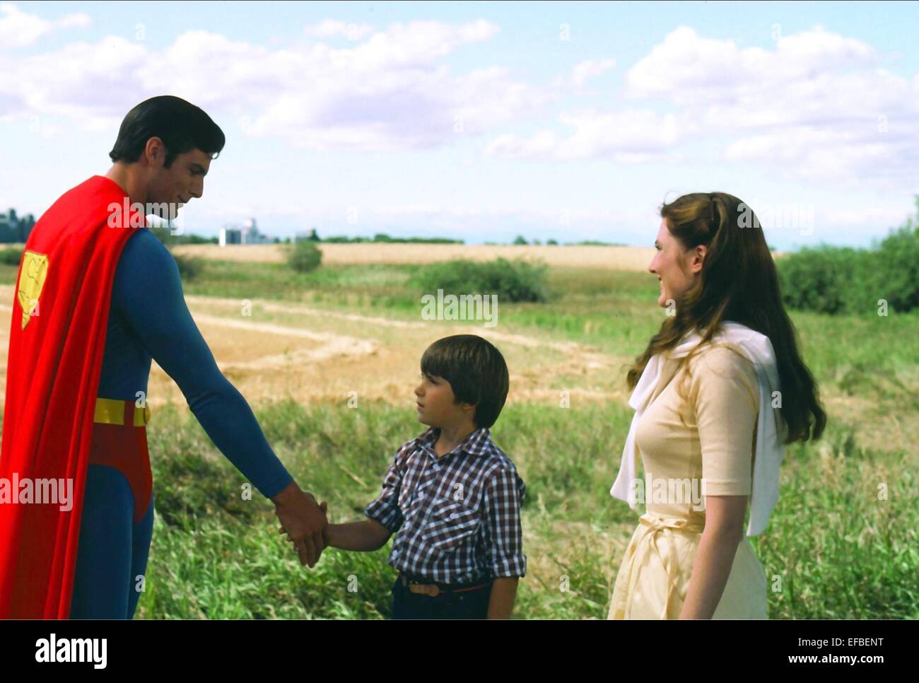 CHRISTOPHER REEVE, PAUL KAETHLER, ANNETTE O'TOOLE, SUPERMAN III, 1983 Stock Photo