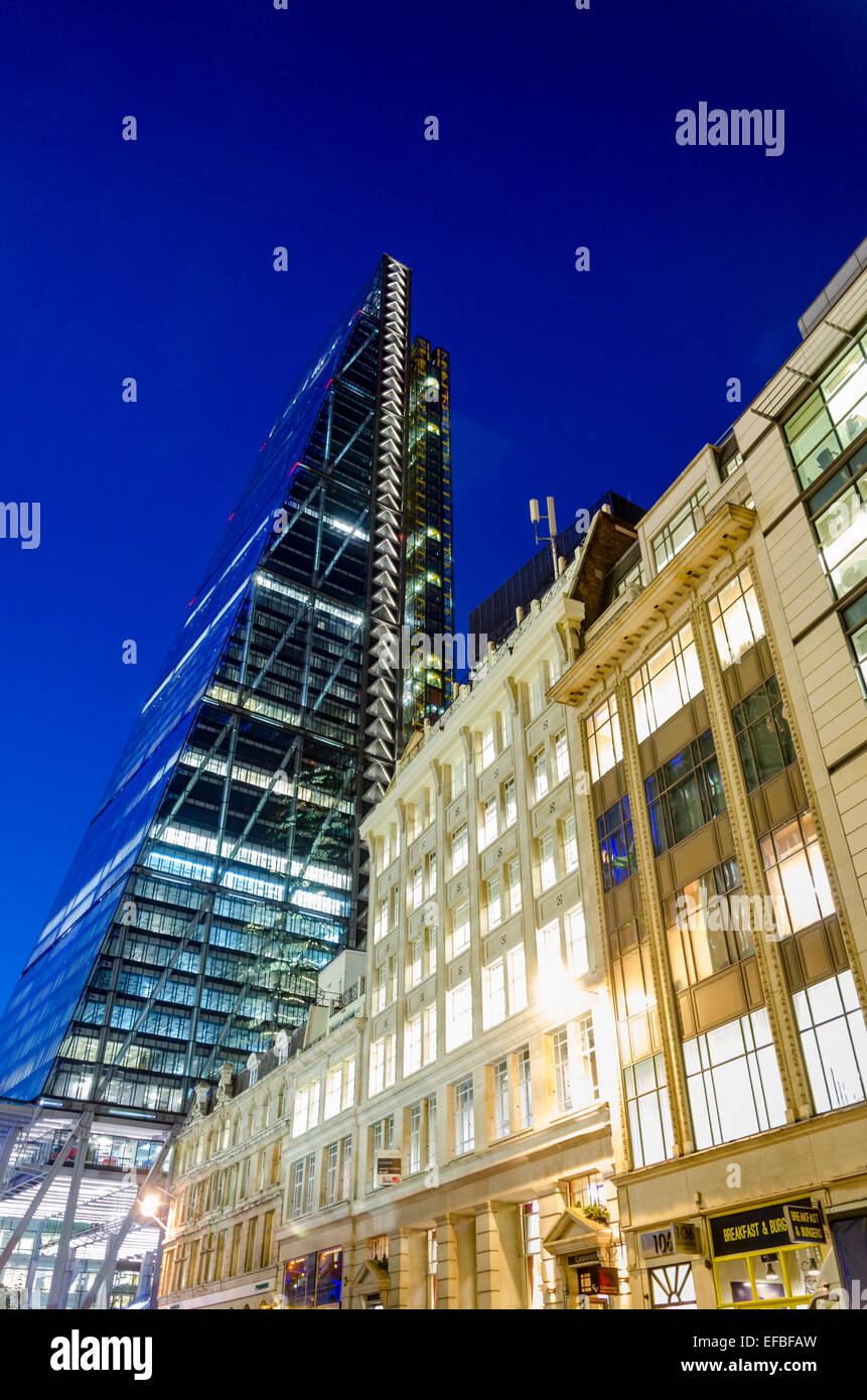 The the City of London at night Stock Photo