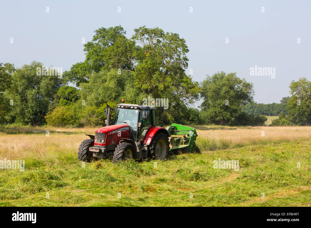 Mowing the hay field hires stock photography and images Alamy