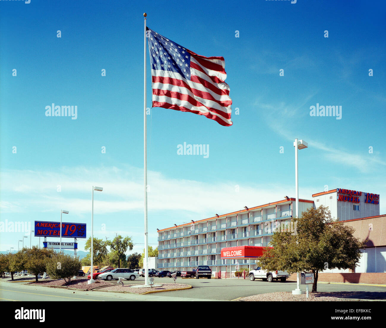 Motel in Denver Colorado Stock Photo