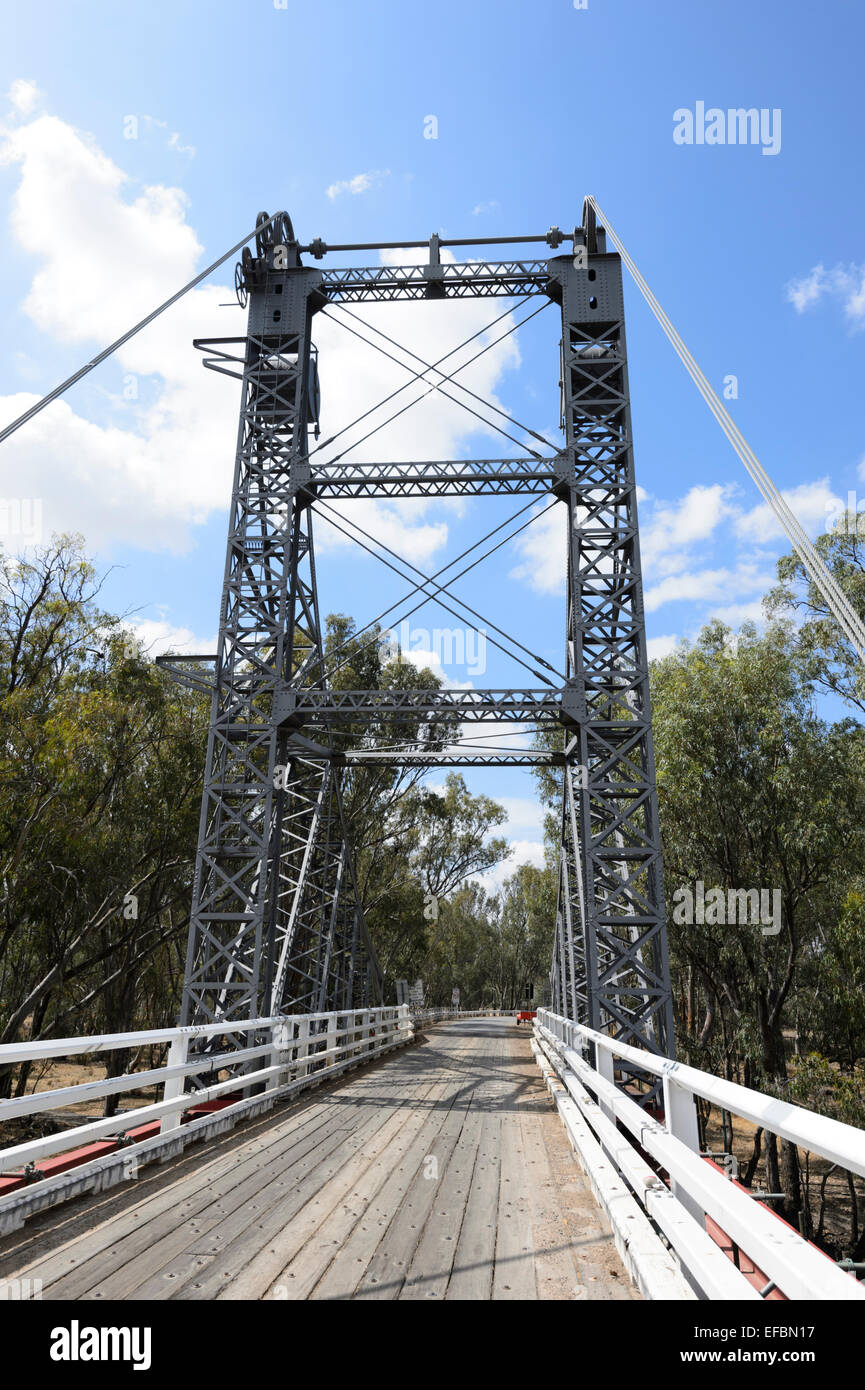 Carrathool Bridge, Murrumbidgee River, South Australia Stock Photo