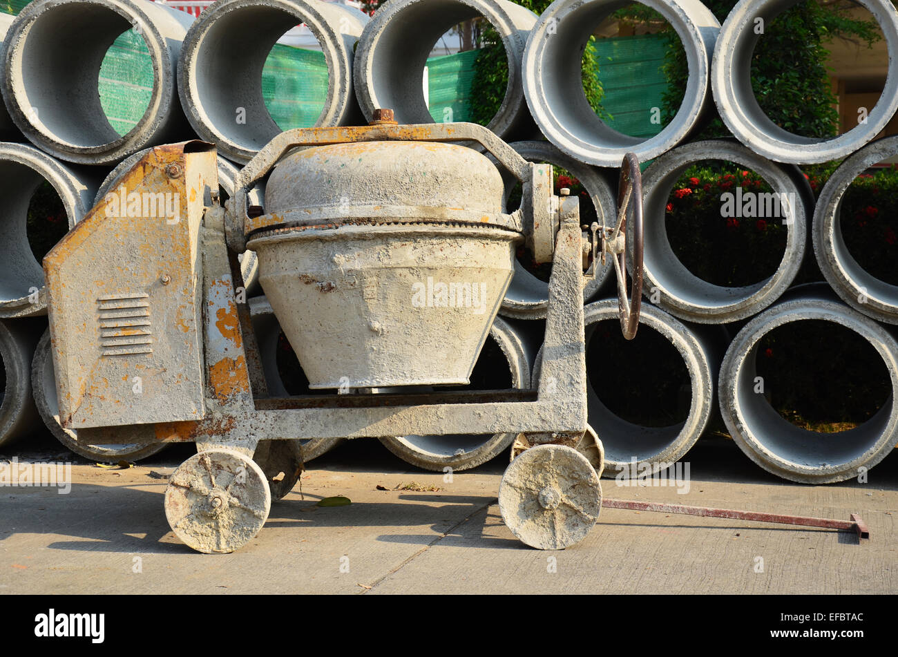 Cement or Concrete mixer drum Stock Photo Alamy