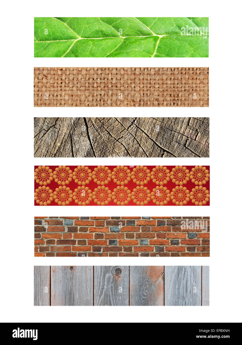 image of different patterns of many materials Stock Photo