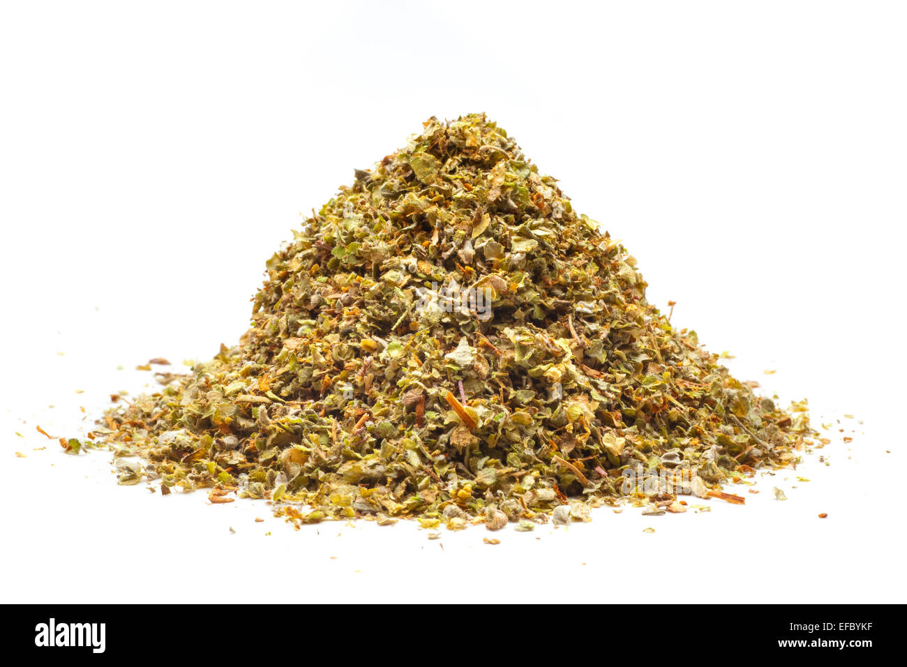 Pile of dried oregano Stock Photo