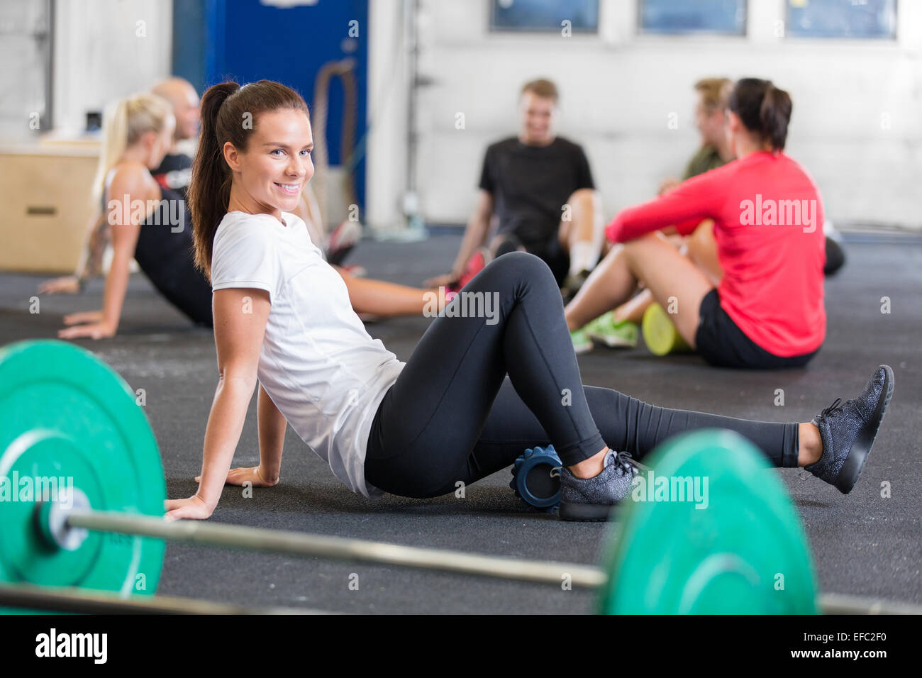Crossfit exercise for flexibility and mobility Stock Photo