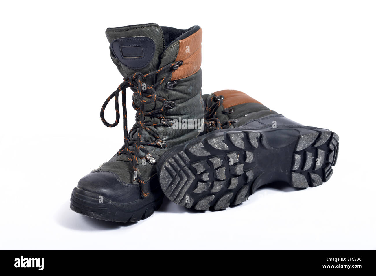 Old shoes for walk in snow Stock Photo Alamy