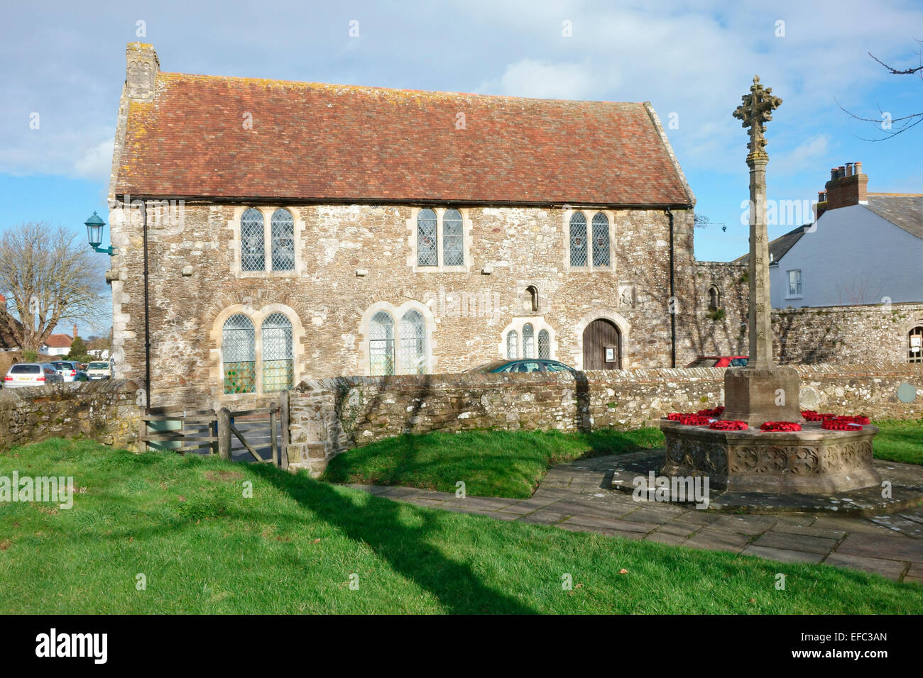 The Old Courthouse and War Memorial, Winchelsea, East Sussex, England, UK Stock Photo Alamy