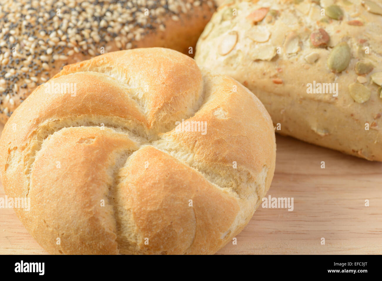 Stock image of bread rolls fresh from the bakers Stock Photo